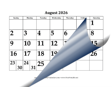 2026-2027 Large Academic Calendar Calendar