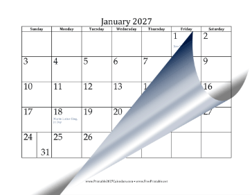 2027 Calendar