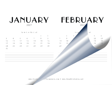 2027 CD Case Calendar Calendar