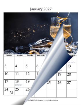 2027 Calendar with Photos Calendar