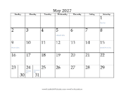 May 2027 Calendar